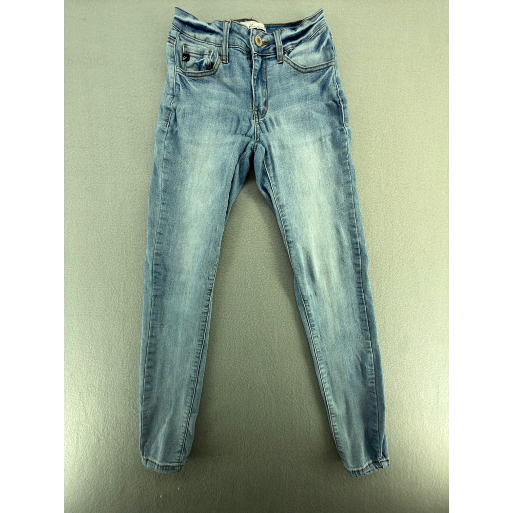 KanCan High Rise Skinny Jeans Light Wash Blue Denim KC11214L Size 1/24